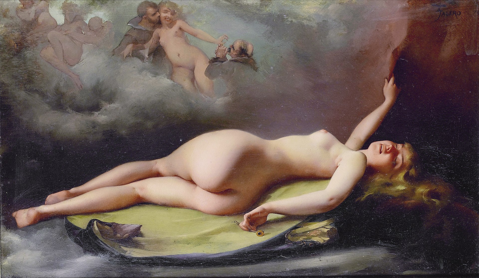 "Reclining Nude," by Luis Ricardo Falero