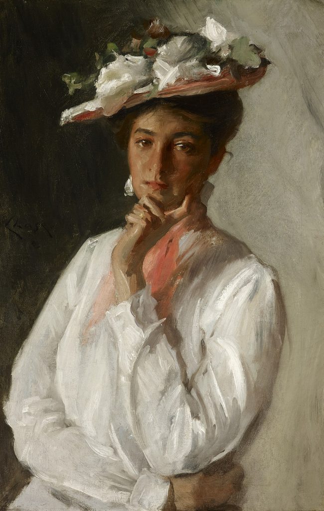 "Woman In White," by William Merritt Chase.
