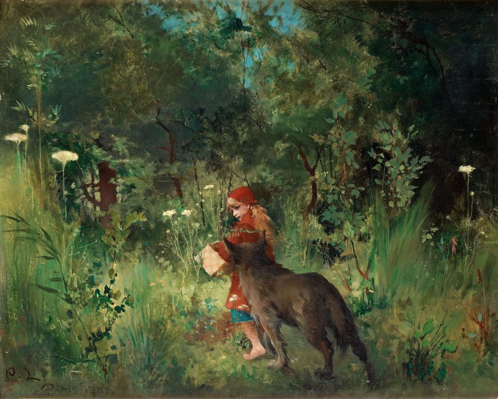 "Little Red Riding Hood," by Carl Larsson.
