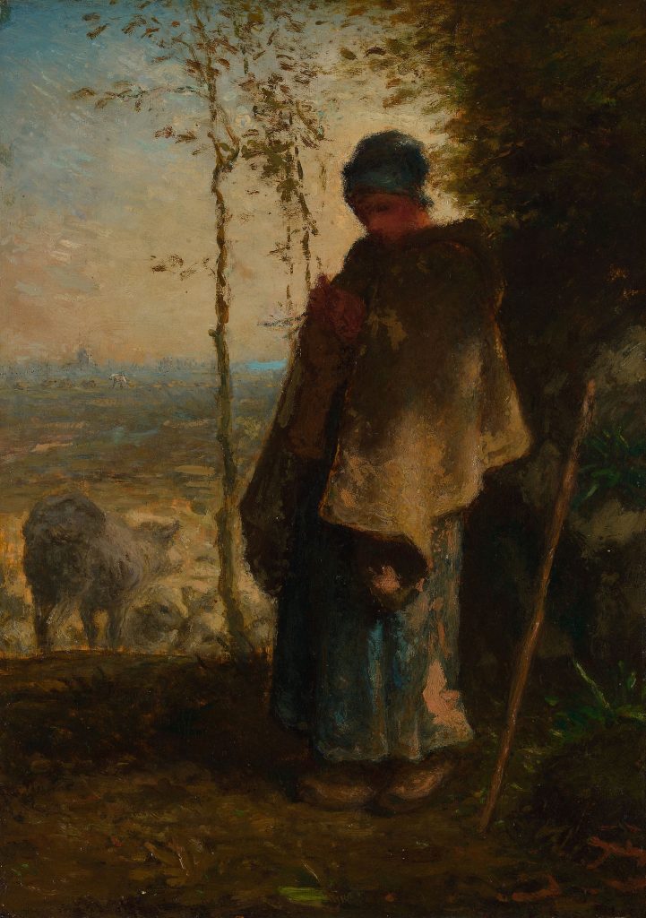 "The Little Shepherdess," by Jean-François Millet.