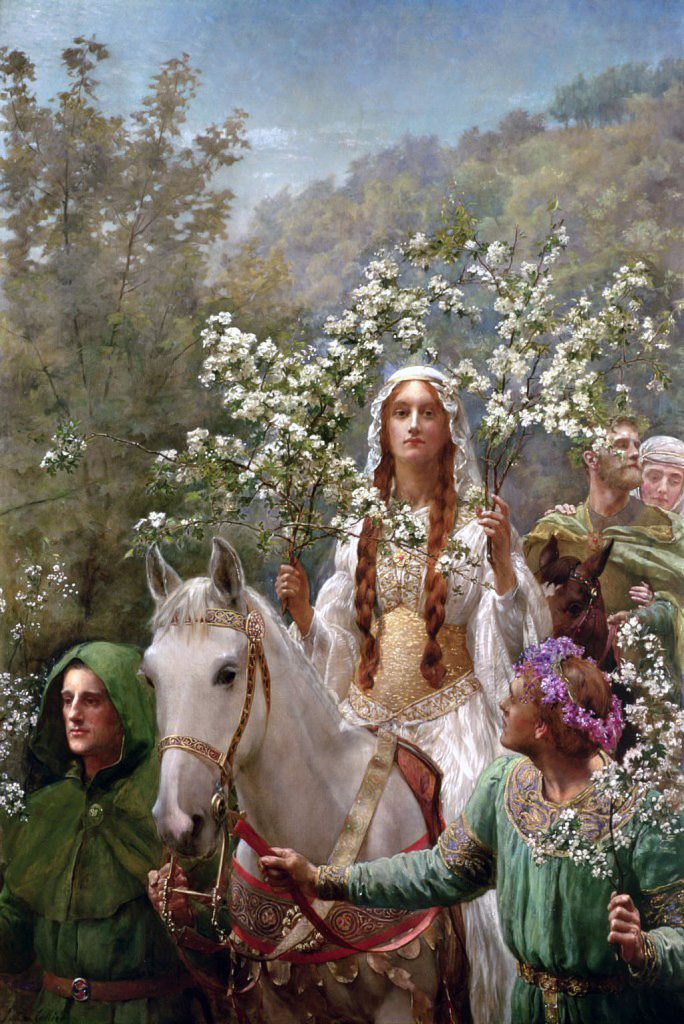 "Queen Guinevere's Maying," by John Collier