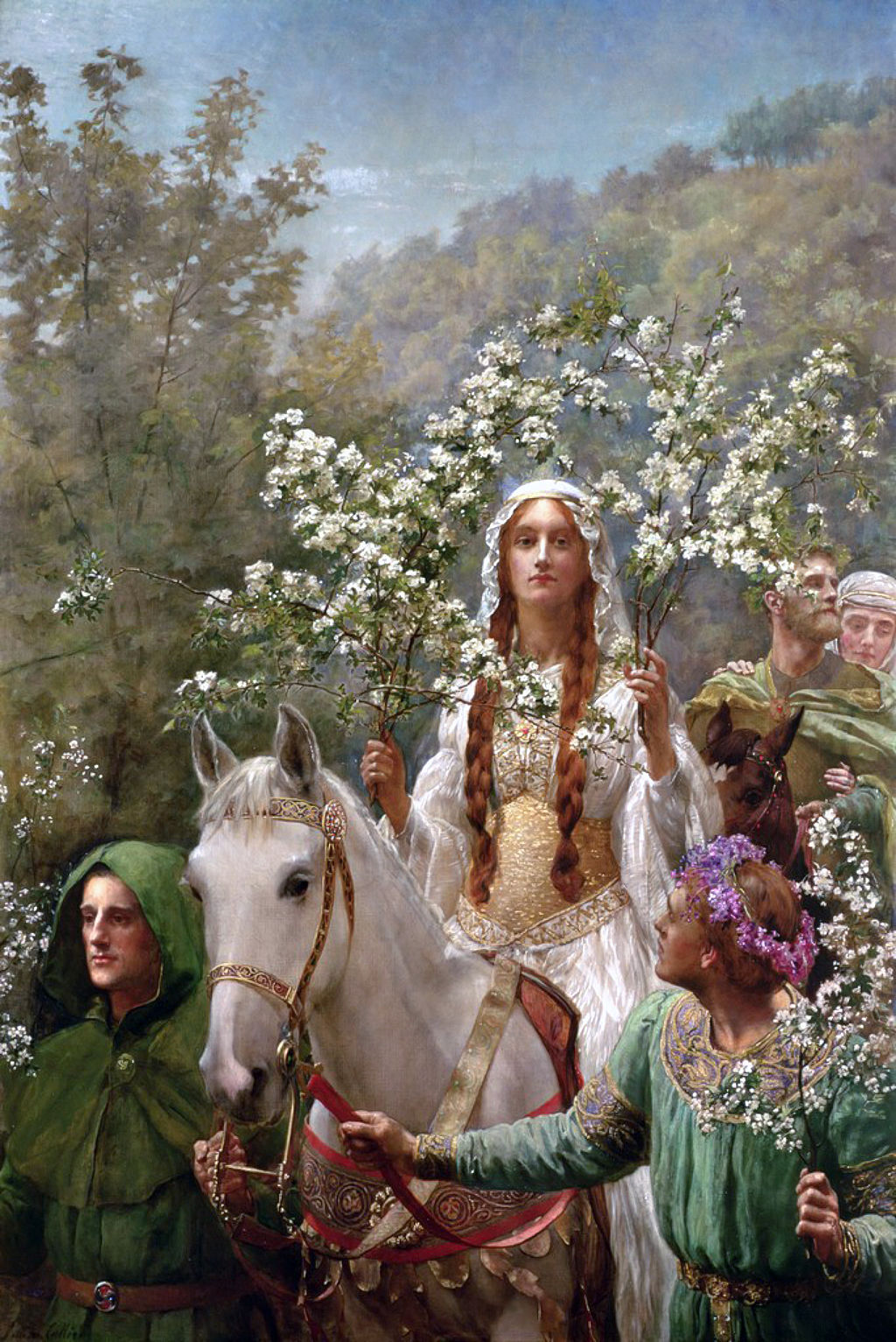 Inspiration: “Queen Guinevere’s Maying,” by John Collier
