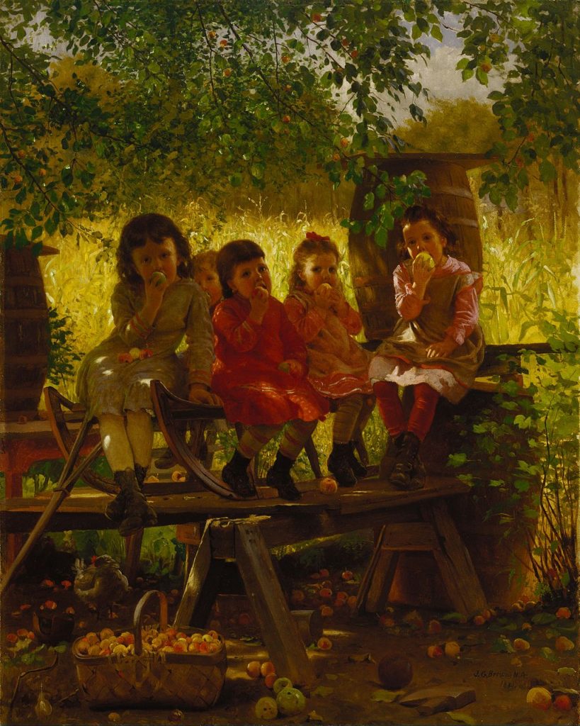 "The Cider Mill," by John George Brown.