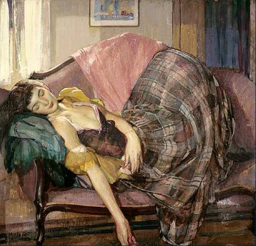 "Girl Sleeping," by Richard Edward Miller.