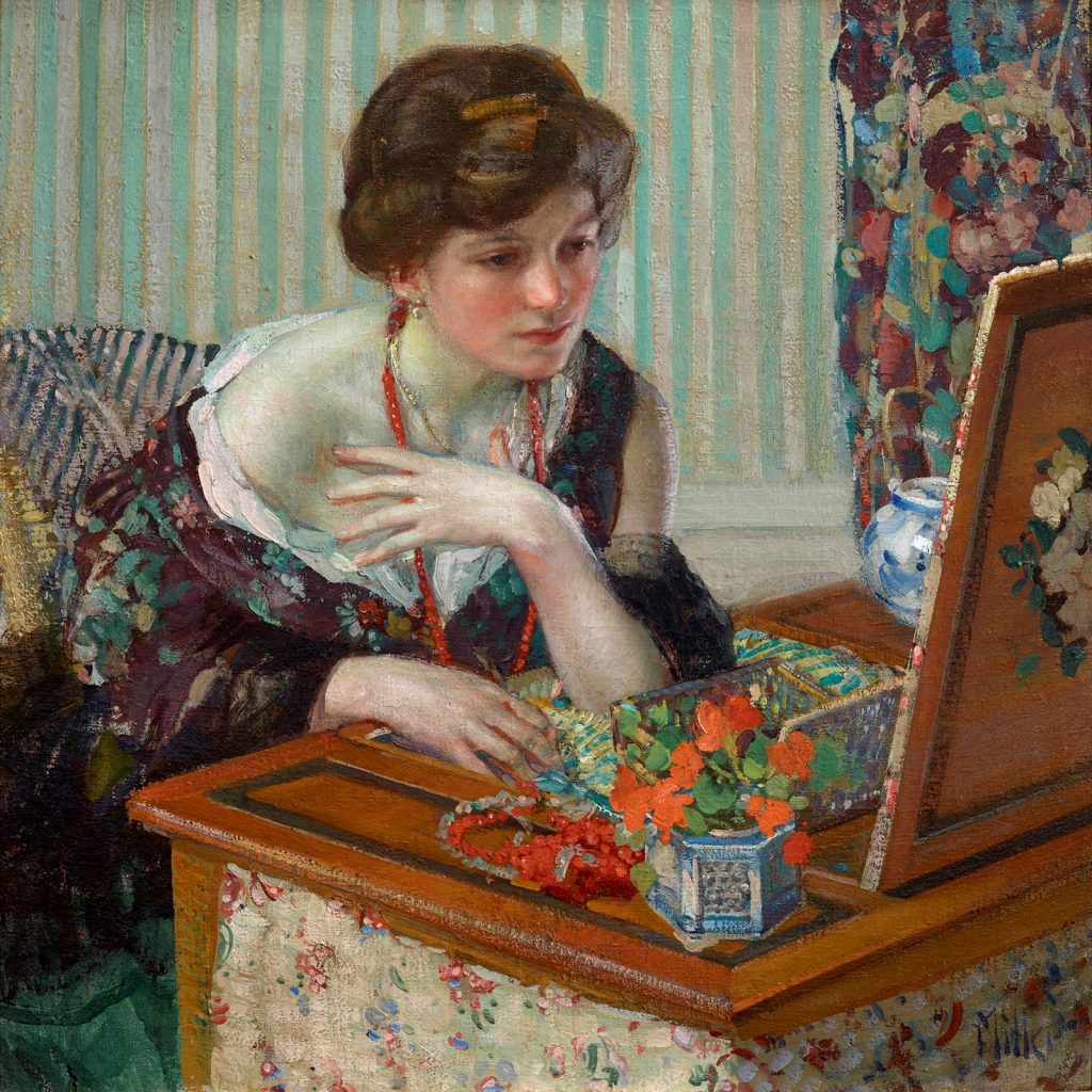 "Scarlet Necklace," by Richard Edward Miller.