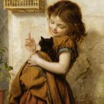 "Her Favorite Pets," by Sophie Gengembre Anderson