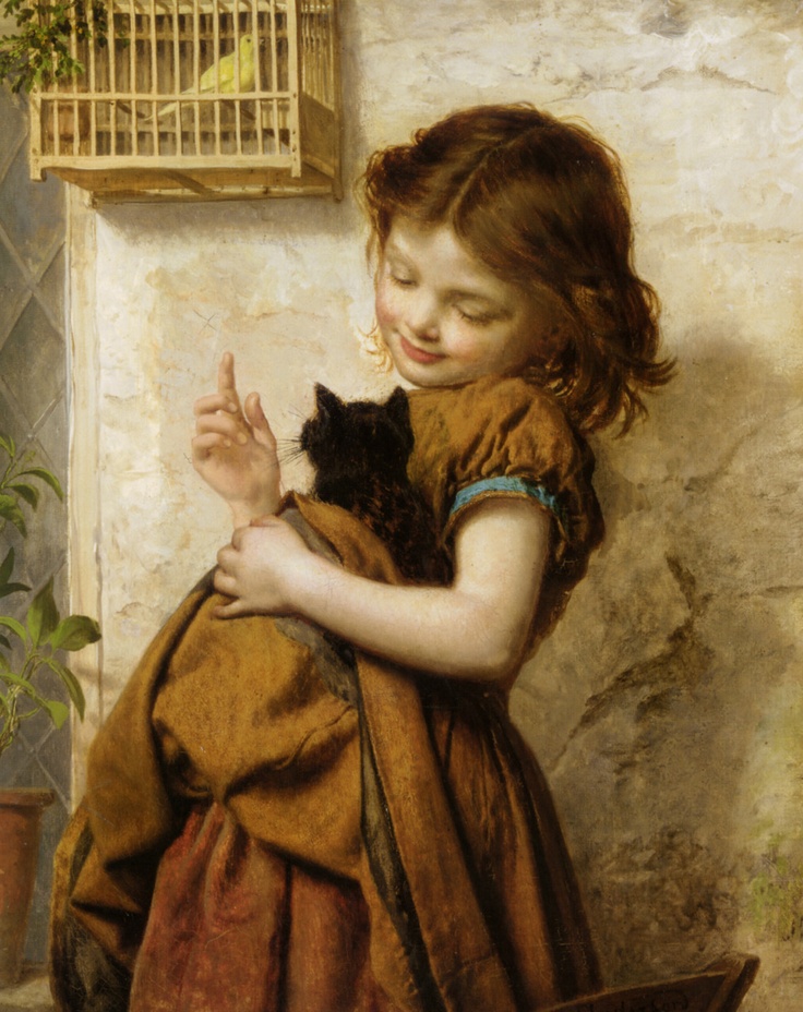 Inspiration: “Her Favorite Pets,” by Sophie Gengembre Anderson