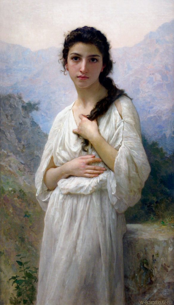 "Meditation," by William-Adolphe Bouguereau.