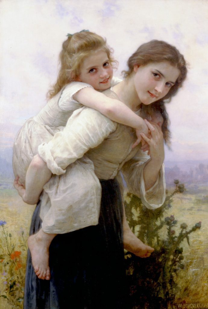"Not to Much to Carry," by William Adolphe Bouguereau.