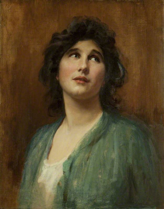 "Portrait of a Woman," by Luke Fildes.