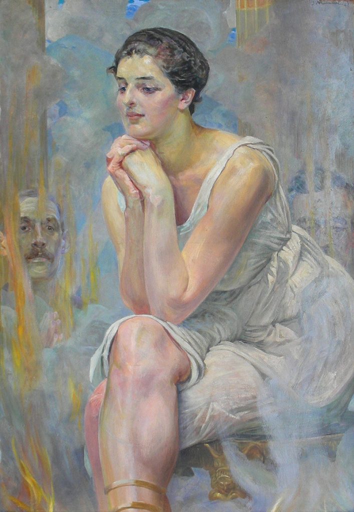 "Pithia," by Jacek Malczewski.