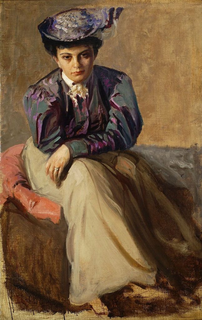 "Portret Zofii Cybulskiej," by Leon Wyczółkowski.