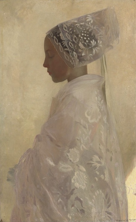 Inspiration: “A Maiden in Contemplation,” by Gaston La Touche