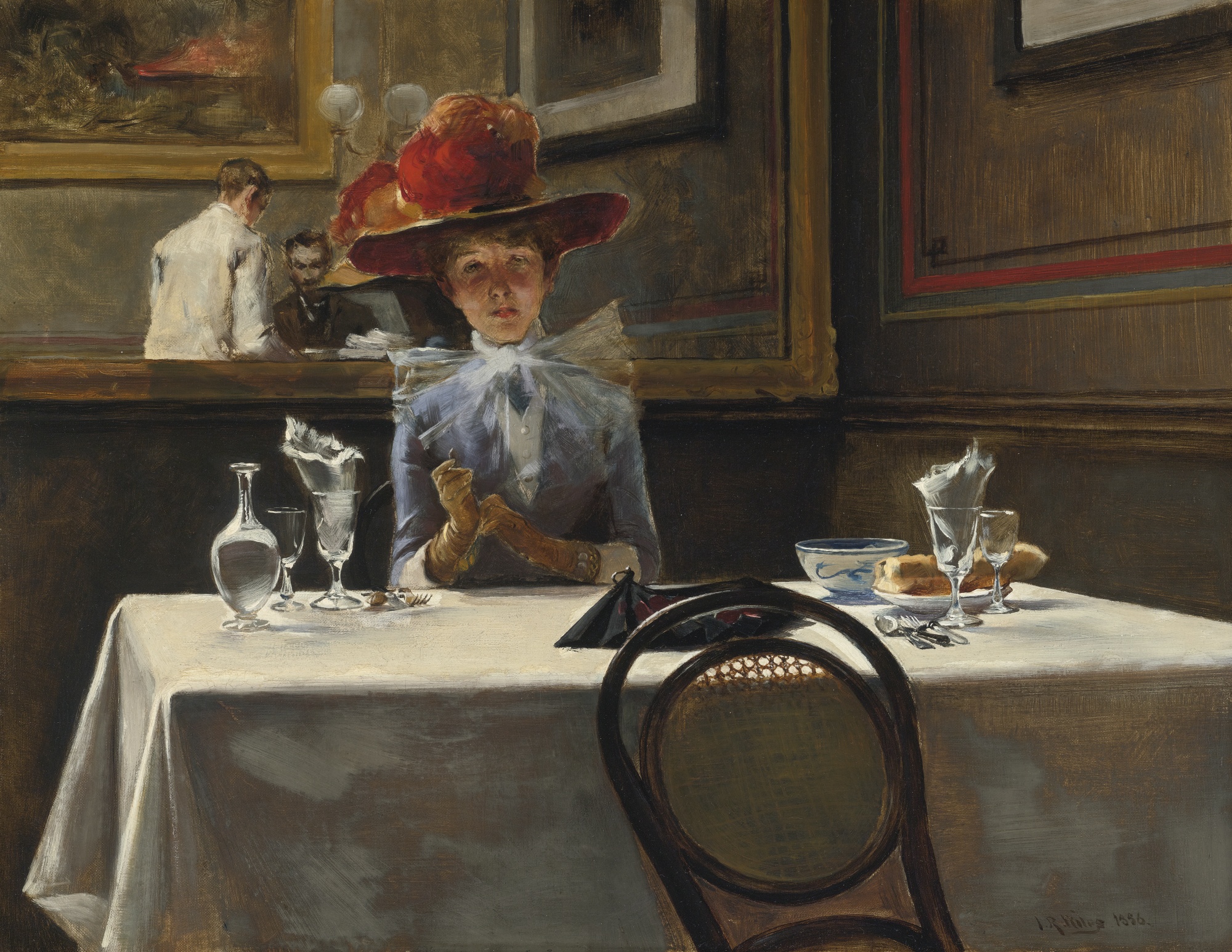 "The Corner Table," by Irving Ramsey Wiles