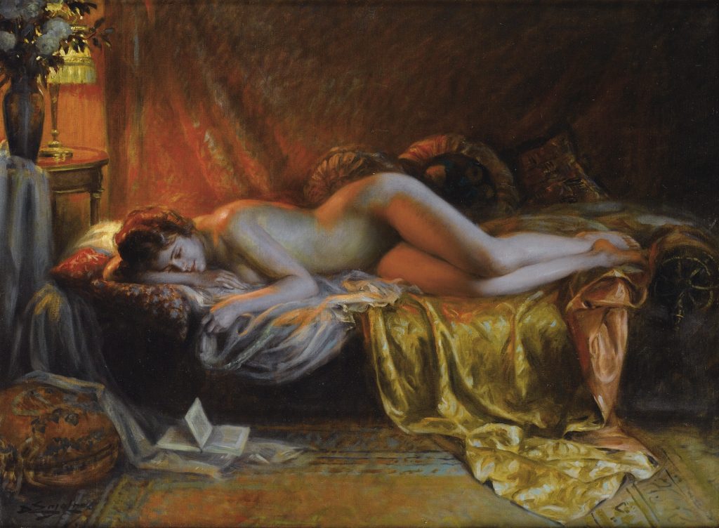 "Just Finishing Reading A Novel," by Delphin Enjolras.