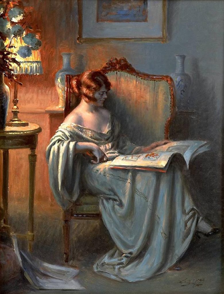 "La Lecture," by Delphin Enjolras.