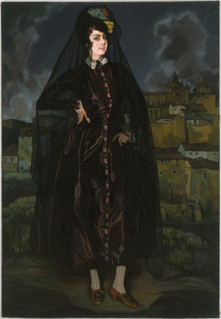 "Portrait Of Anita Ramirez In Black," by Ignacio Zuloaga.