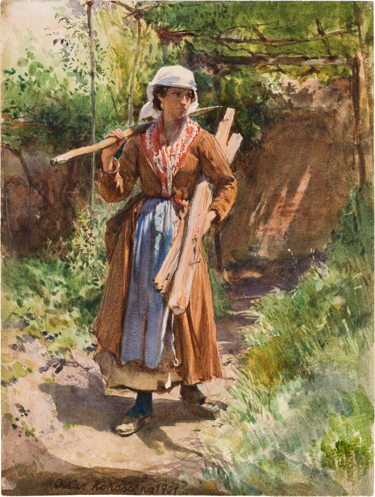 "Italian Peasant Girl," by Oskar Kokoschka. 