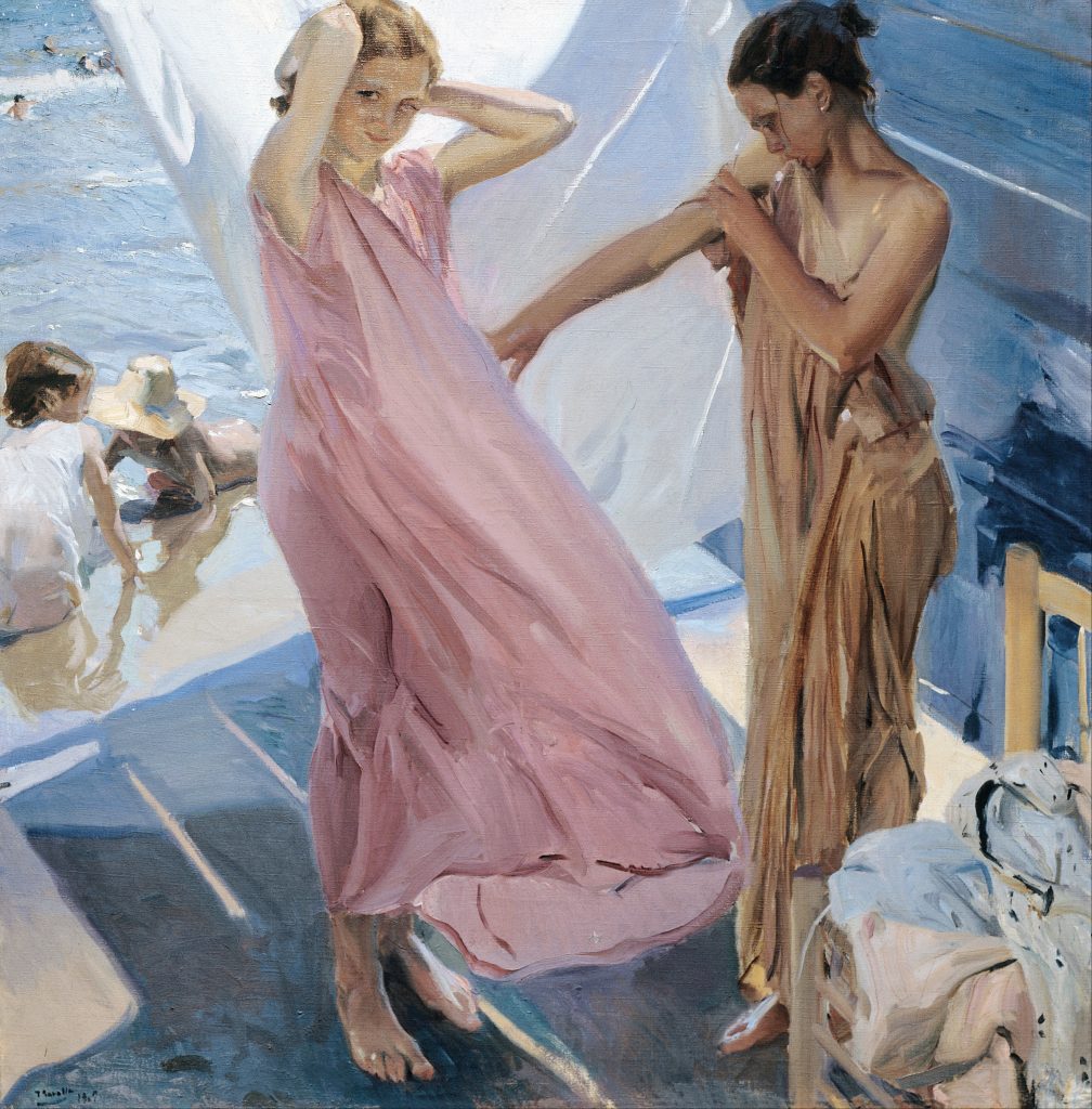 "After Bathing, Valencia," by Joaquin Sorolla.