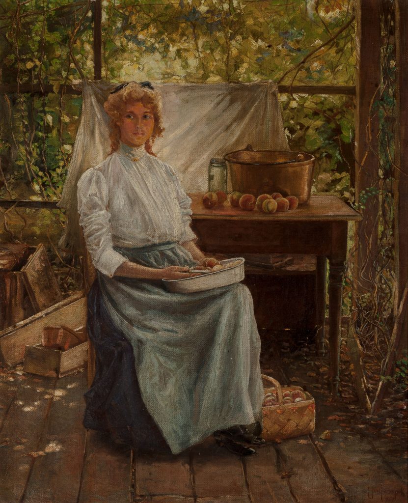 "Portrait Of Eleanor Onderdonk," by Julian Onderdonk.