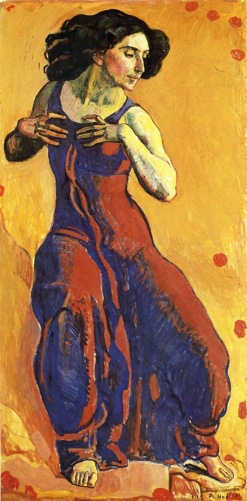 "Woman In Ecstasy," by Ferdinand Hodler.