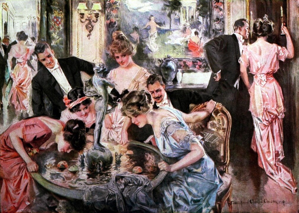 "Halloween," by Howard Chandler Christy.