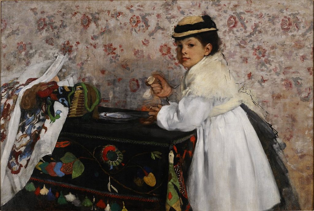 "Portrait Of Mademoiselle Horense Valpincon," by Edgar Degas.