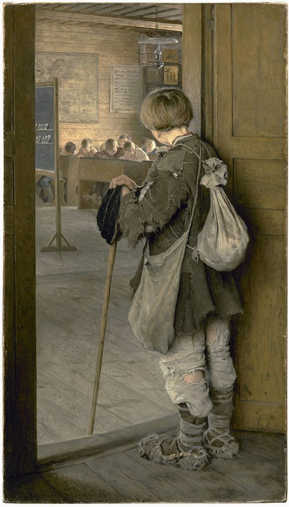 "At School Doors," by Nikolay Petrovich Bogdanov-Belsky.