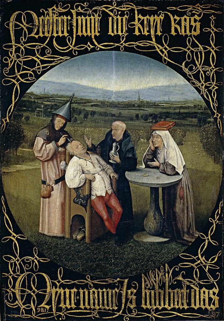 "Cutting The Stone," by Heironymus Bosch.