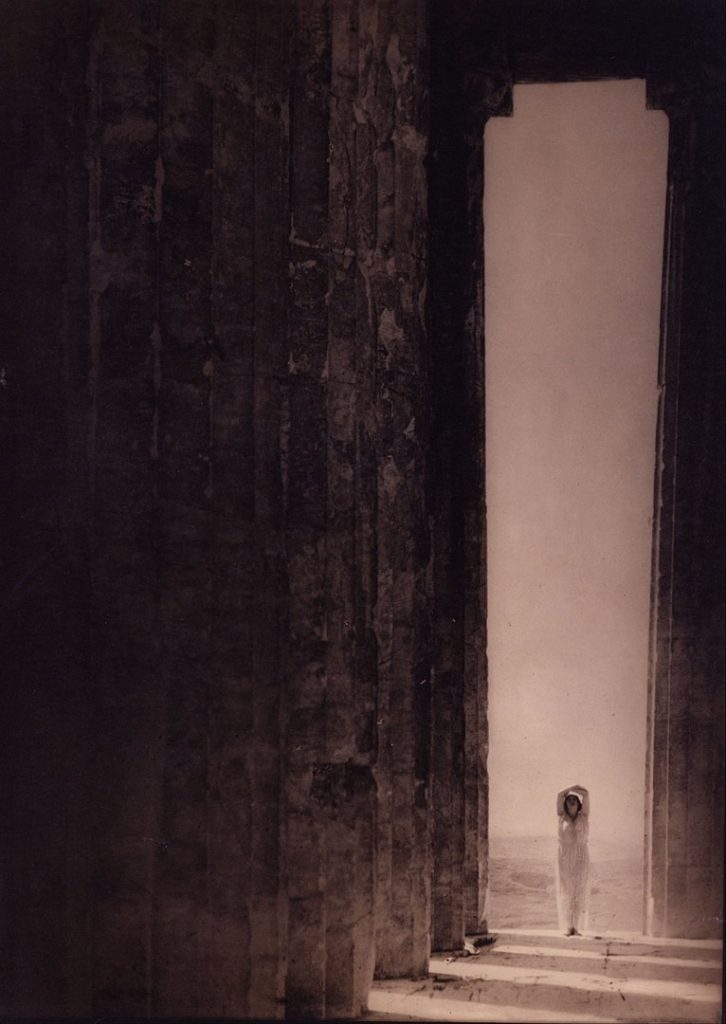 "Isadora Duncan In The Parthenon, Athens," by Edward Steichen.