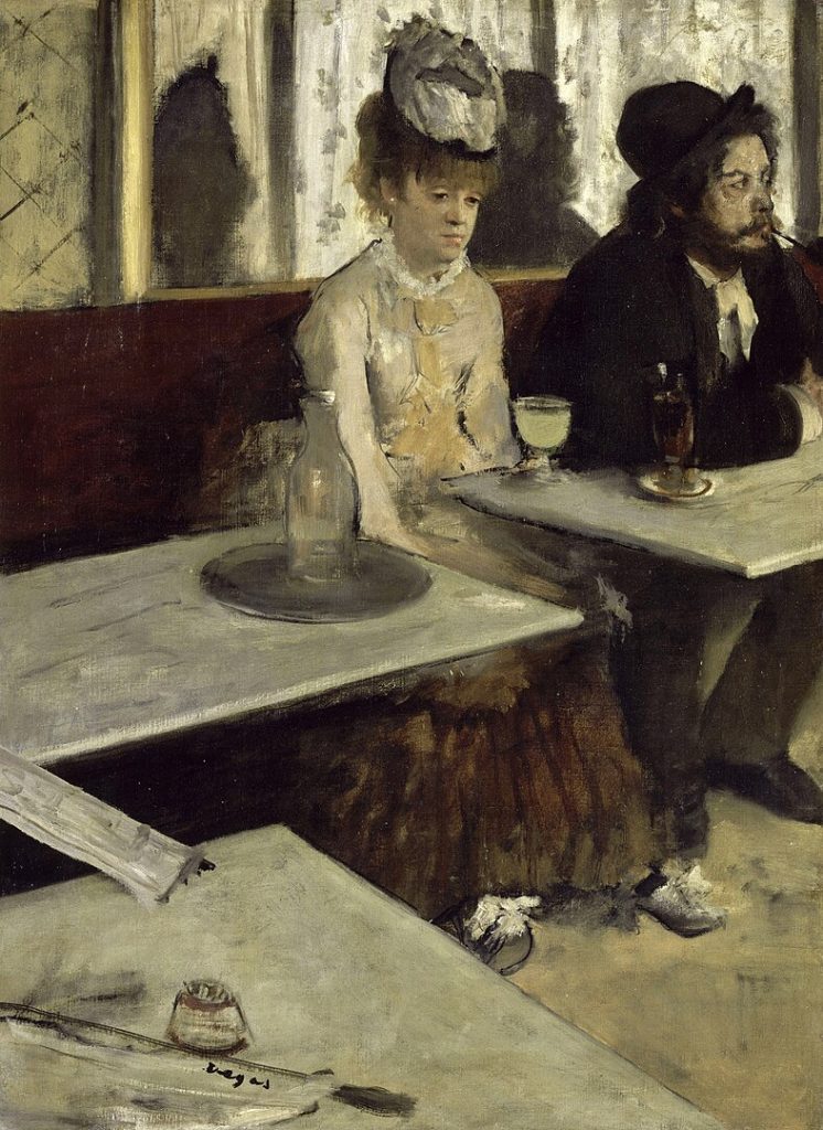 "In A Cafe," by Edgar Degas.