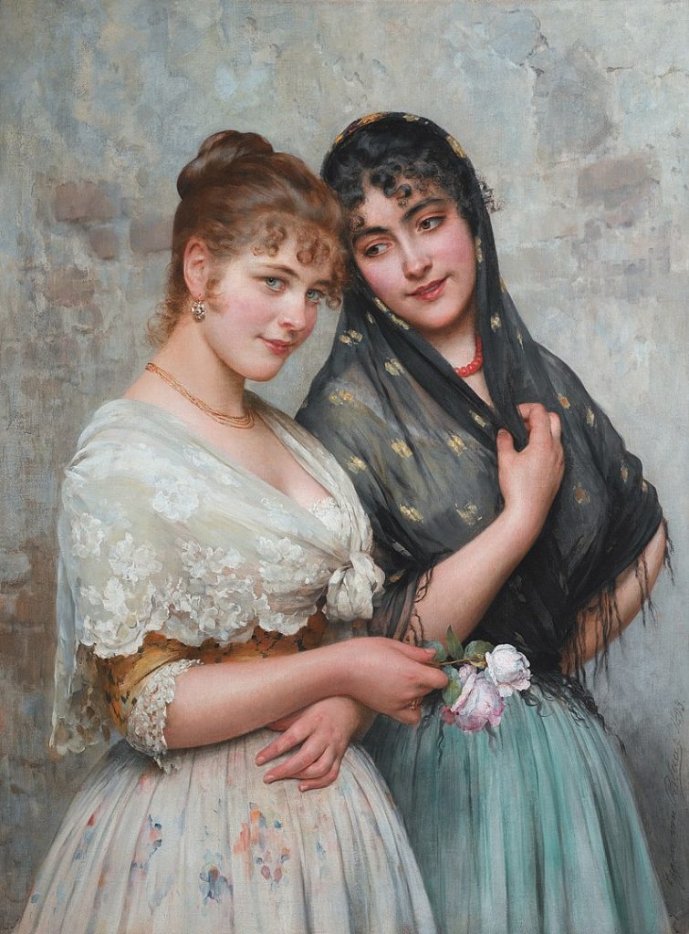 "Two Venetian Women," by Eugen Von Blaas.
