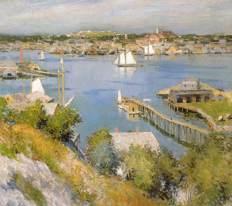"Gloucester Harbour," by Willard Leroy Metcalf.
