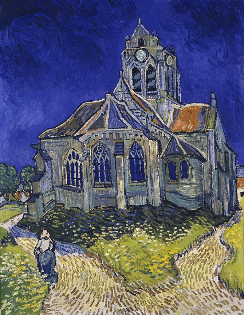 "The Church In Auvers Sur Oise, View From The Chevet," by Vincent Van Gogh.