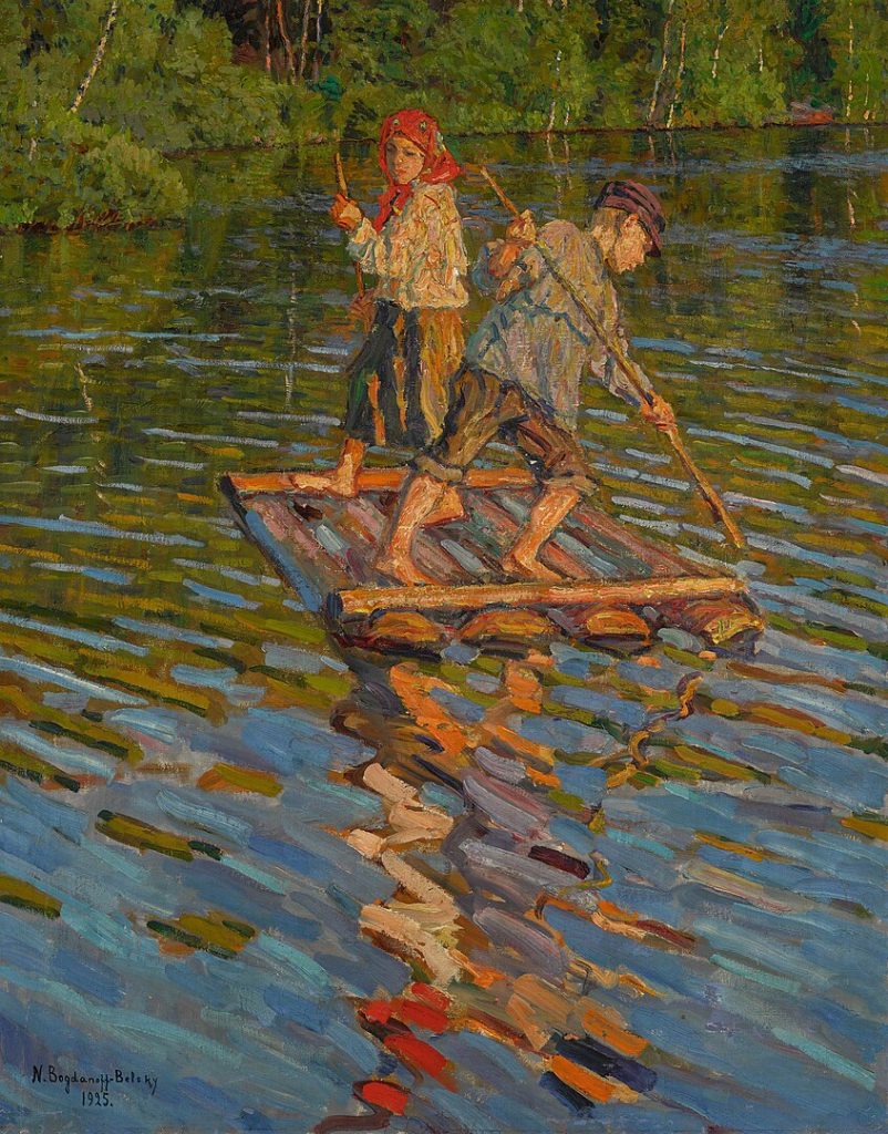 "Children On A Raft," by Nikolay Petrovich Bogdanov-Belsky.