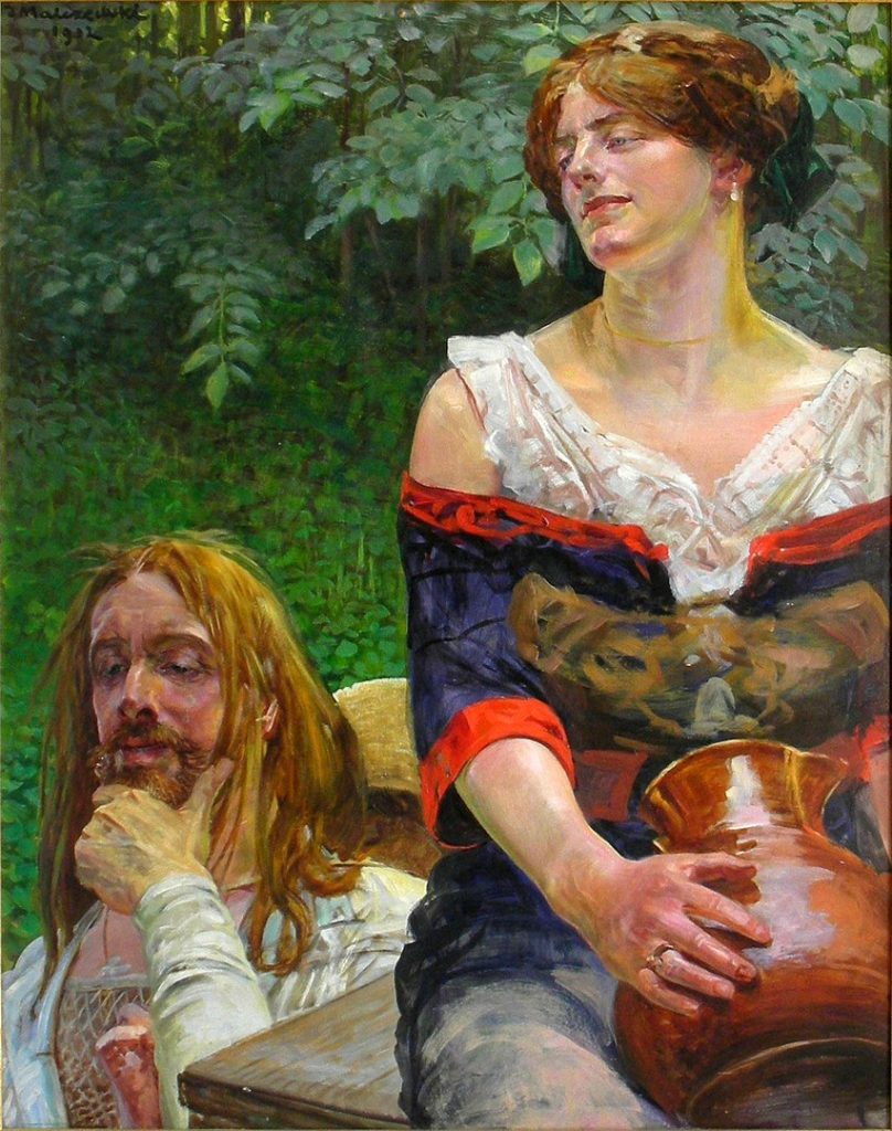 "Christ And The Samaratin Woman," by Jacek Malczewski.