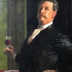 "Self Portrait With Wine Glass," by Arnold Böcklin.