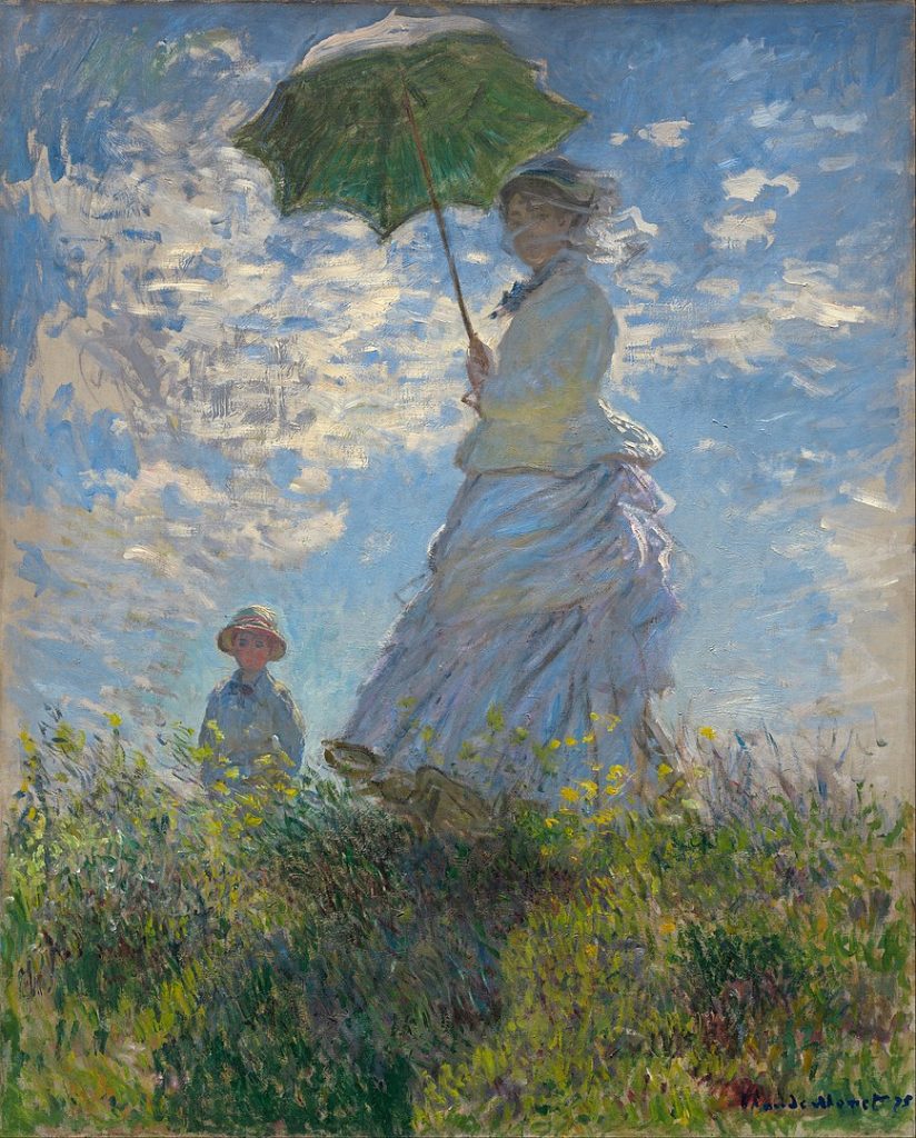 "Woman With A Parasol," by Claude Monet.