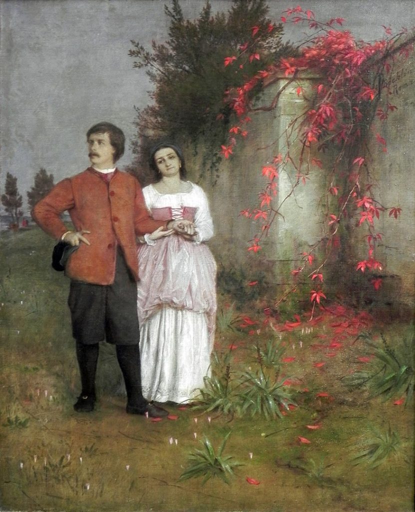 "Kunstler Und Frau," by Arnold Böcklin.
