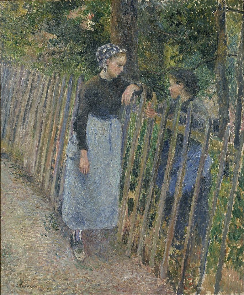 "Conversation," by Camille Pissarro.