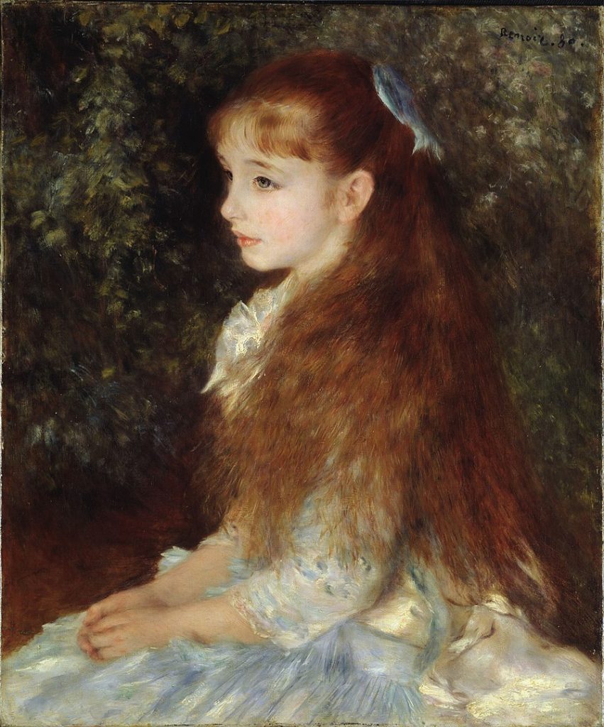 "Portrait Of Mademoiselle Irene Cahen D'Anvers," by Pierre-Auguste Renoir.
