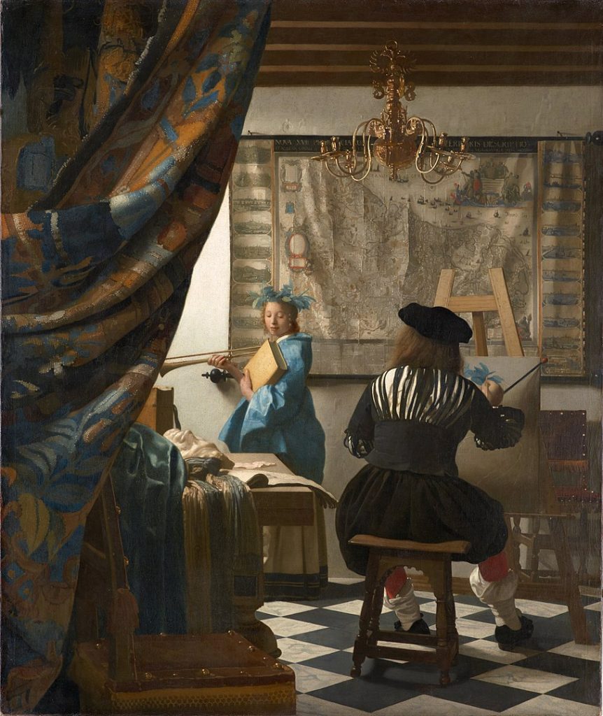 "The Art Of Painting," by Johannes Vermeer.