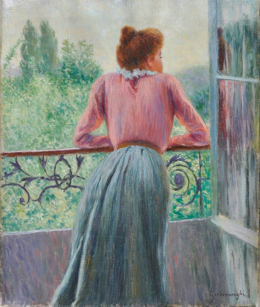 "Woman On The Balcony," by Federico Zandomeneghi.