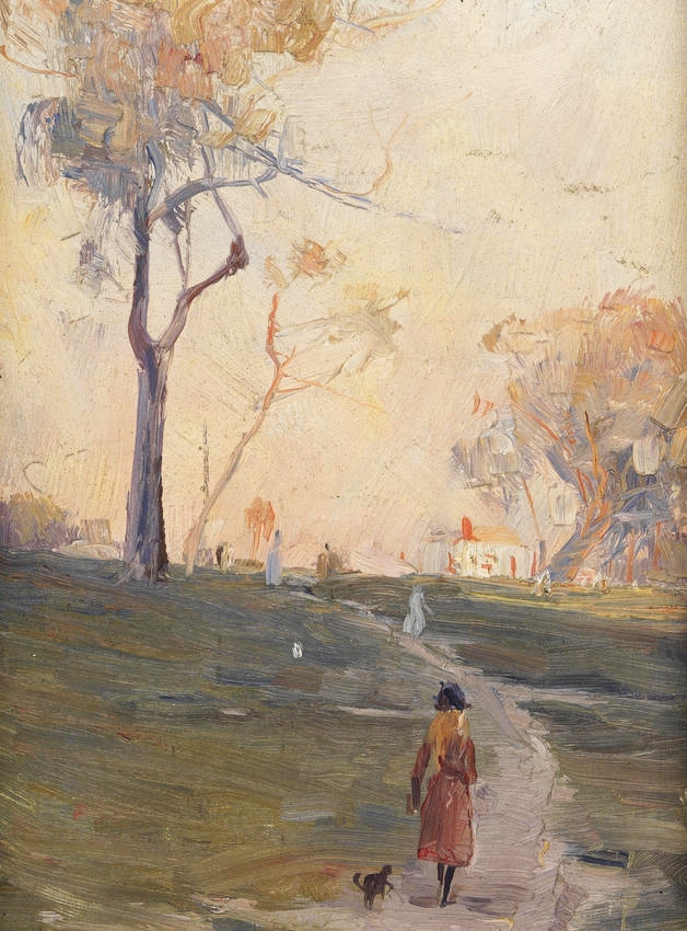 "The Road Up The Hill," by Arthur Streeton.
