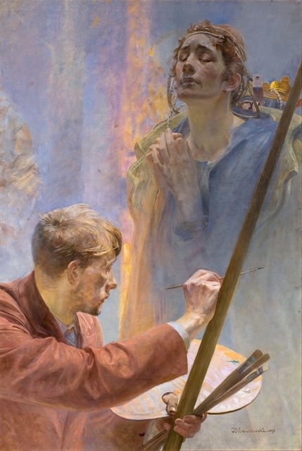 "Artysta I Muza," by Jacek Malczewski.