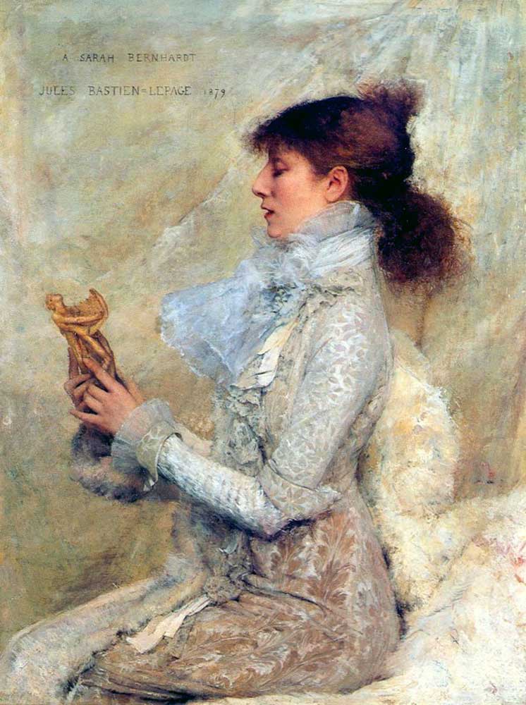 "Sarah Bernhardt," by Jules Bastien-Lepage.
