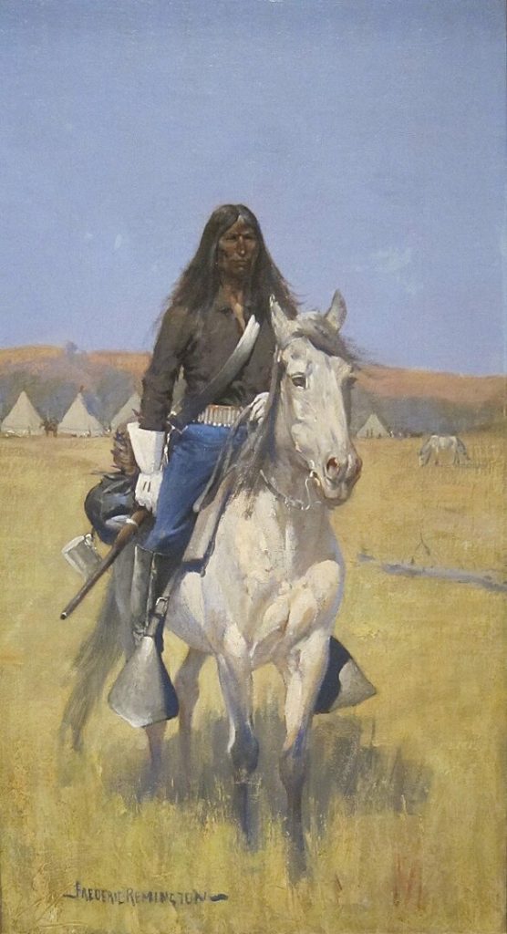"Mounted Indian Scout," by Frederic Remington.