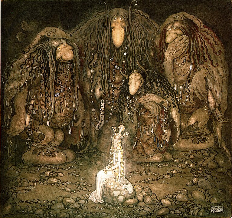 "Look at them, mother Troll said. Look at my sons! You won't find more beautiful trolls on this side of the moon," by John Bauer.
