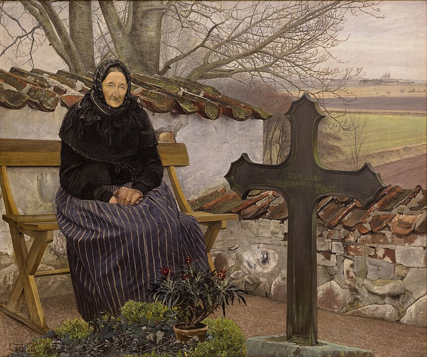 "Pa Kirkegarden I Flong," by Laurits Andersen Ring.