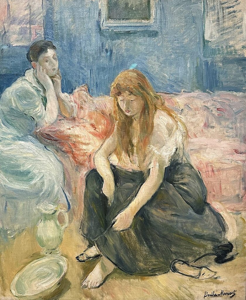 "Two Girls," by Berthe Morisot.